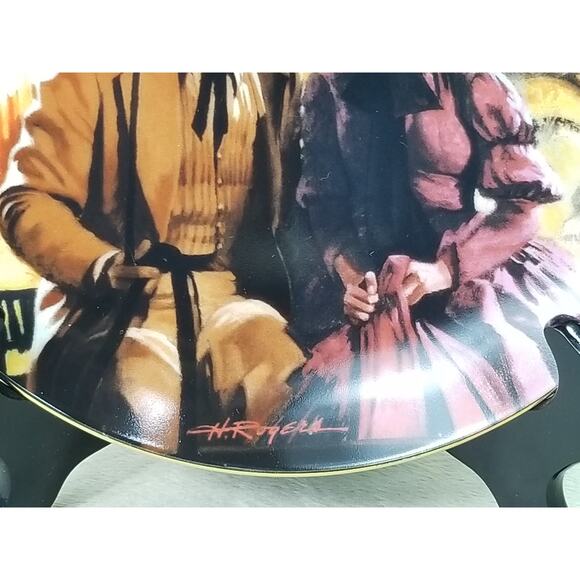 Gone With The Wind The Burning of Atlanta 1988 Plate Wall Decor Fine China Vtg - Picture 8 of 13